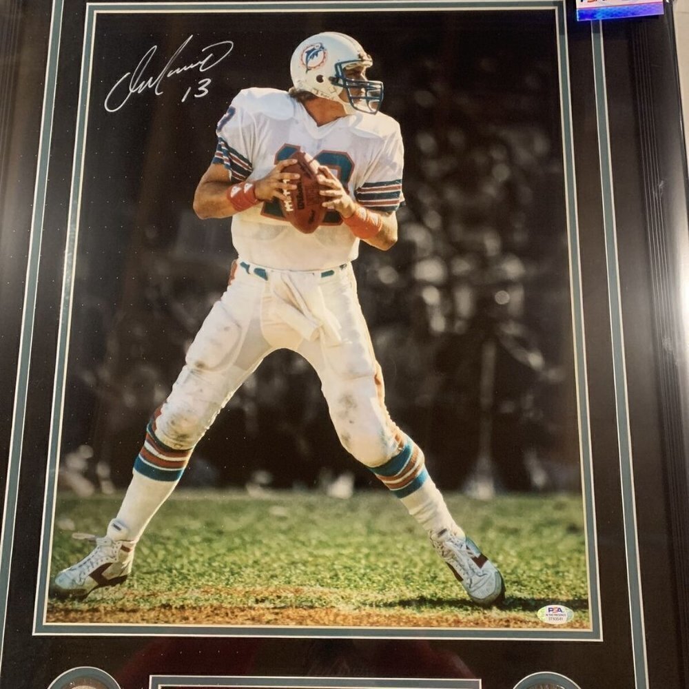 Dan Marino autograph signed Miami Dolphins 16x20 photo framed PSA/DNA